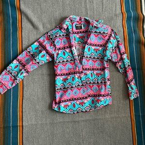 Frontier series vintage, western button up shirt women’s large